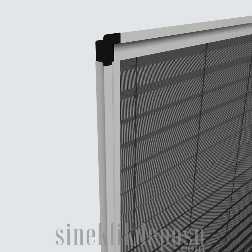 Innenliegendes Vertikales Plissee Fliegengitter – Bild 4
