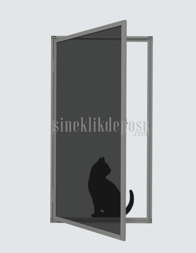 Nach innen öffnendes Katzenschutz - Fliegengitter für Fenster