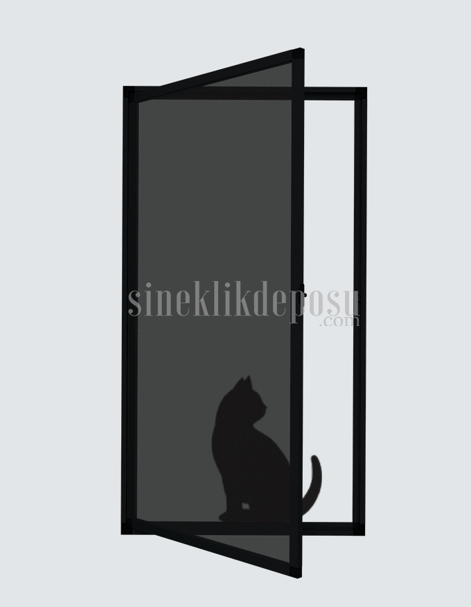 Nach innen öffnendes Katzenschutz - Fliegengitter für Fenster