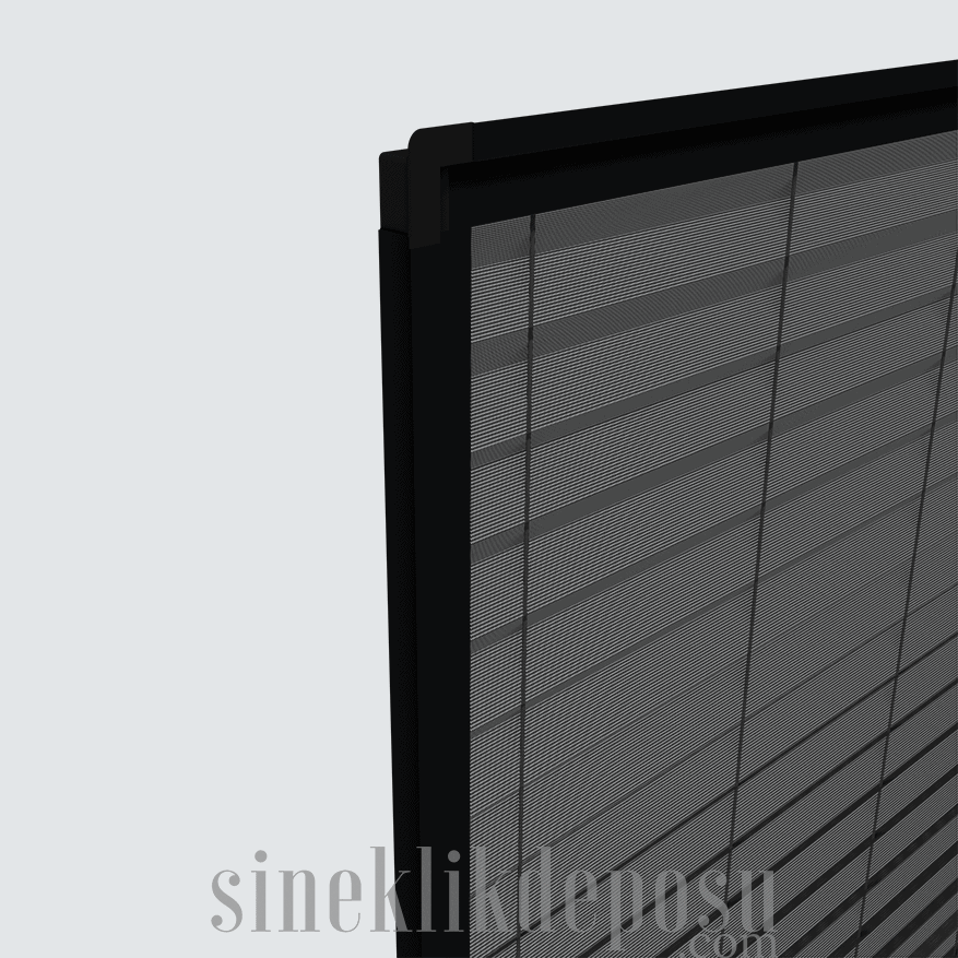 Innenliegendes Vertikales Plissee Fliegengitter – Bild 9